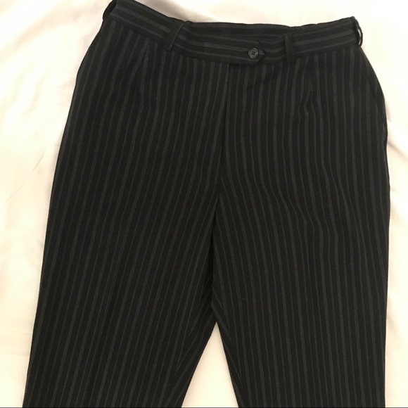 Norm Thompson Pinstriped Pants 12 Petite Beautiful - Picture 2 of 14
